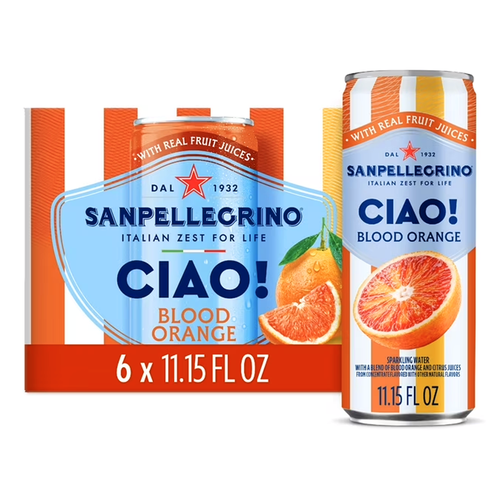 Water Sparkling Ciao! Blood Orange 6 pk – Can – 11.15oz (315ml)